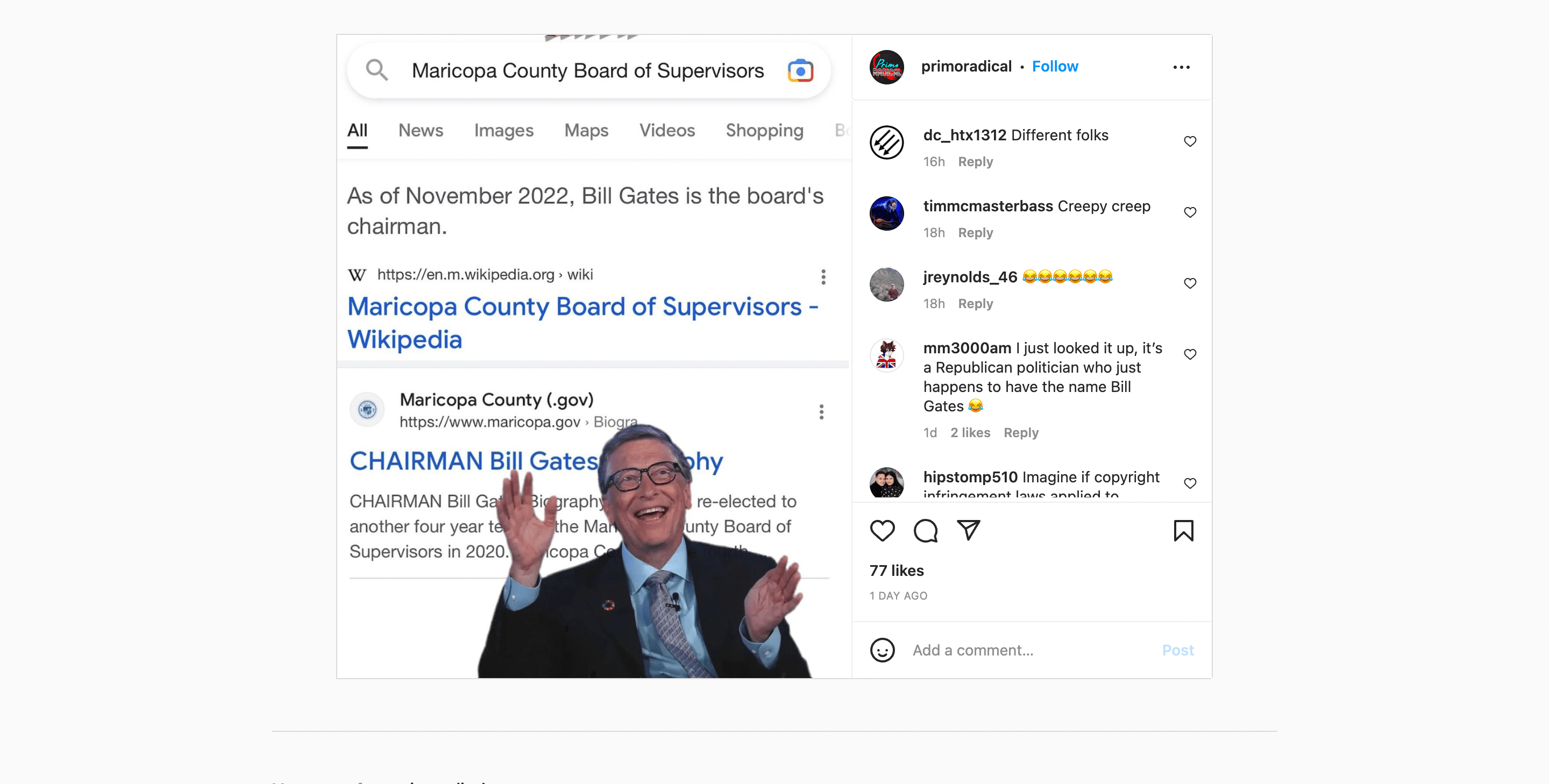 Fact Check Bill Gates The Billionaire Is NOT On The Board Of Maricopa